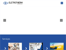 Tablet Screenshot of eletrotherm.com.br